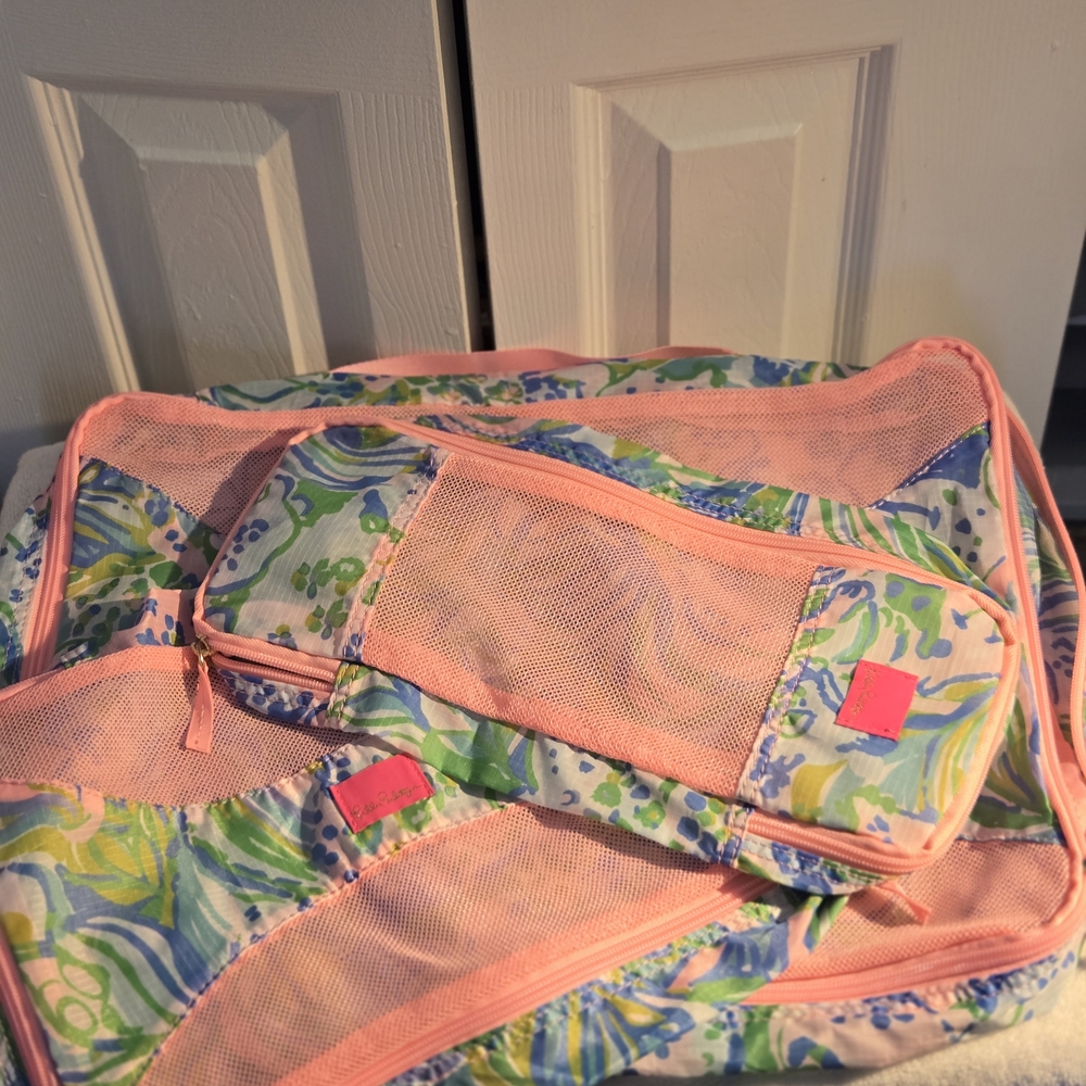 Lilly Pulitzer Pink and Multicolor Organizer